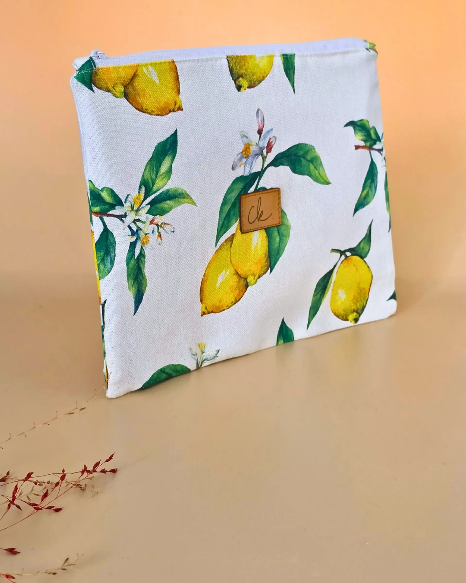 grande trousse plate brigid citron