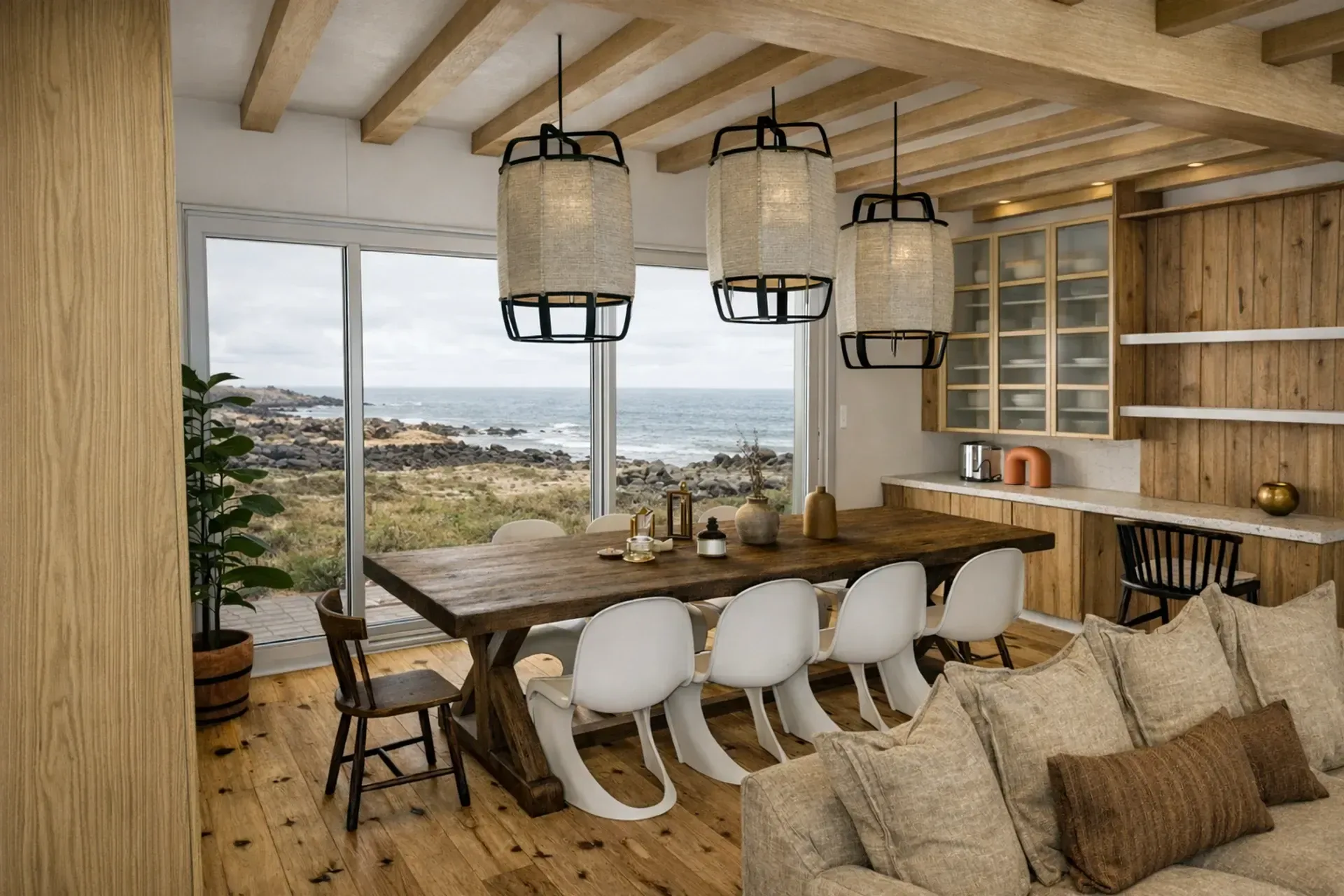 SALLE A MANGER PROJET MAISON DE VACANCES PLAGE