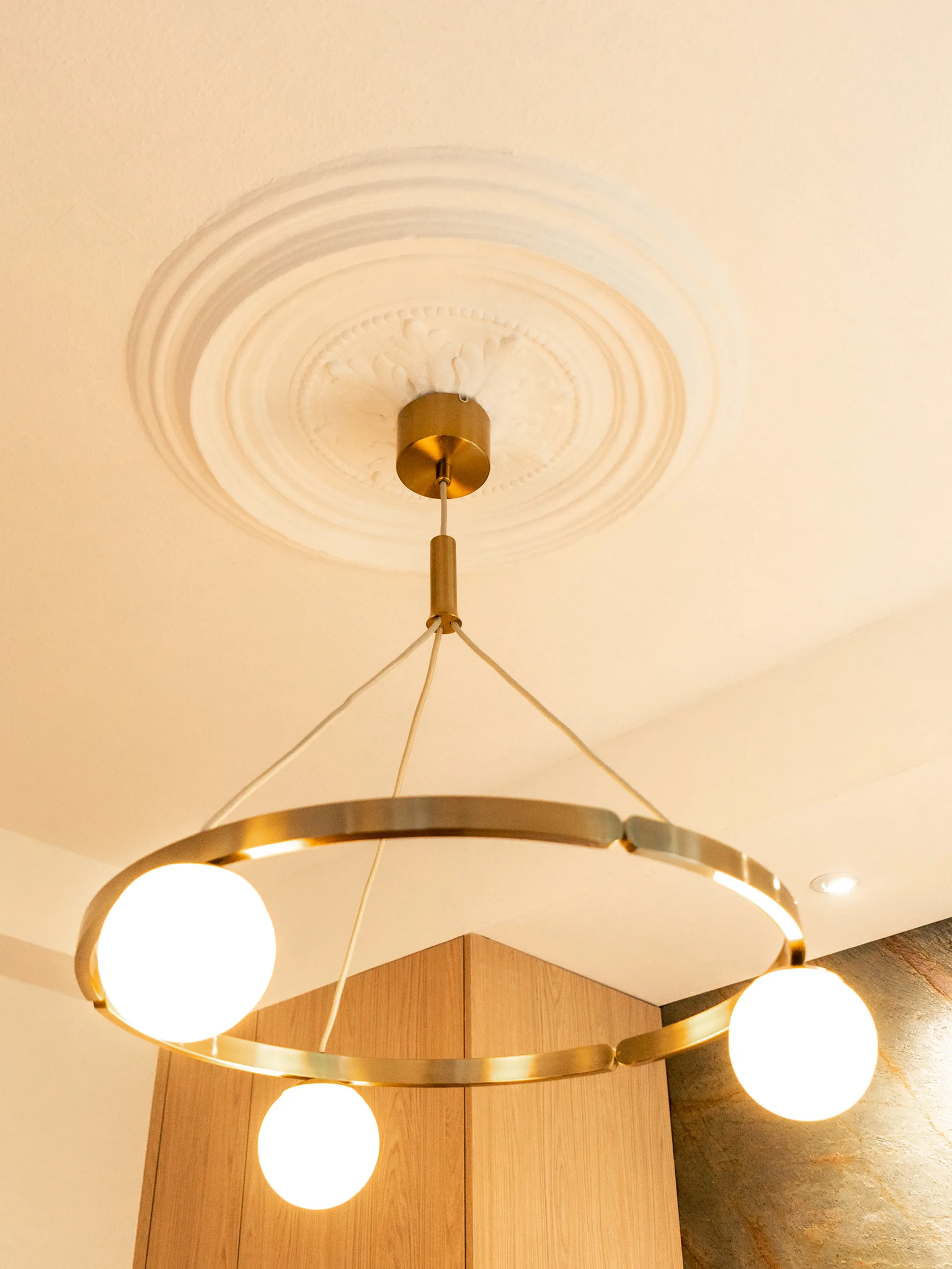 SUSPENSION LUMINAIRE EN LAITON 