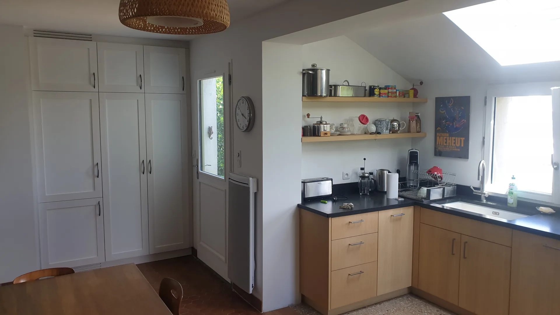 Cuisine placage chêne quartz noir XXX