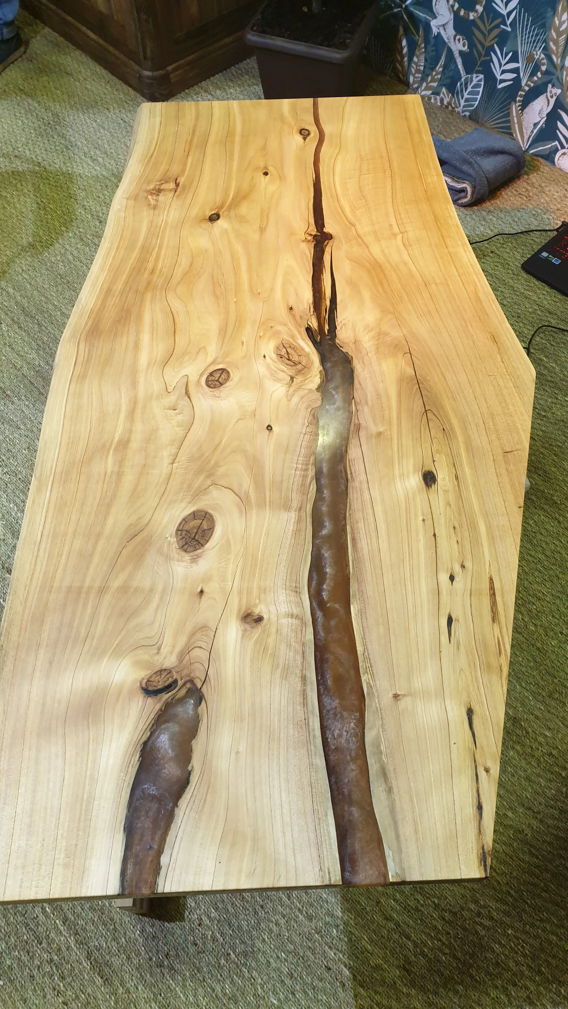 Table en résine et bois XXX