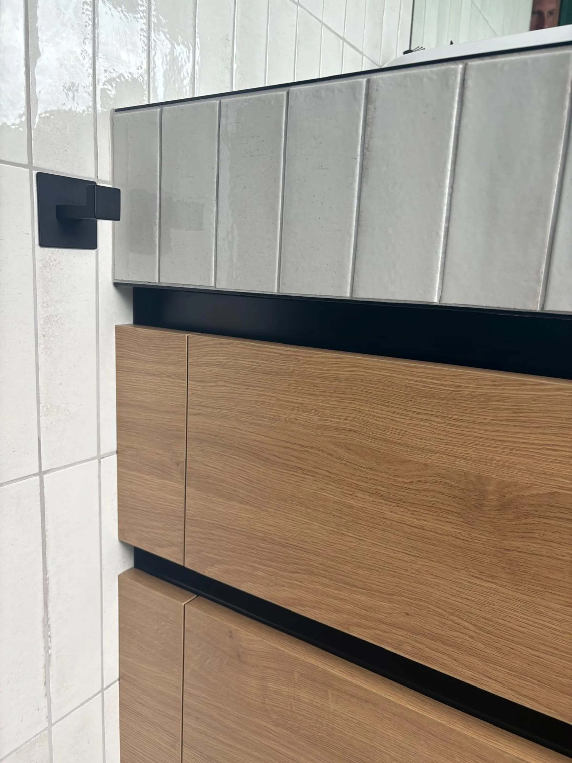 Meuble de salle de bain sur mesure 6 tiroir a crach