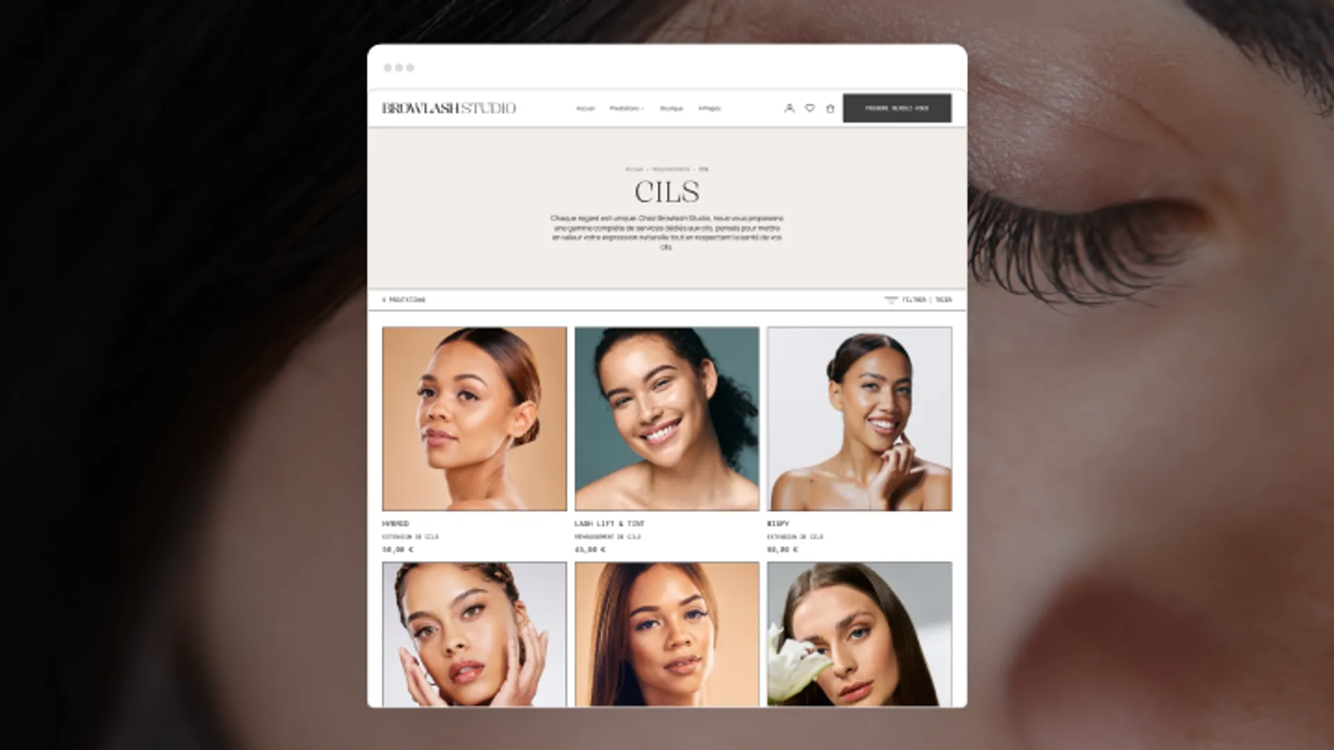 page prestation site de prise de rendez-vous par mariol