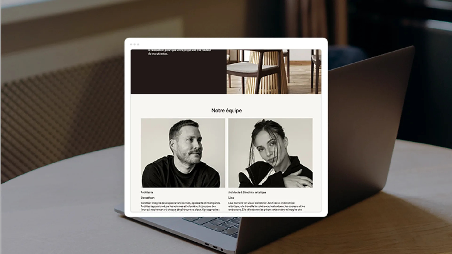 site architecte vitrine mariol
