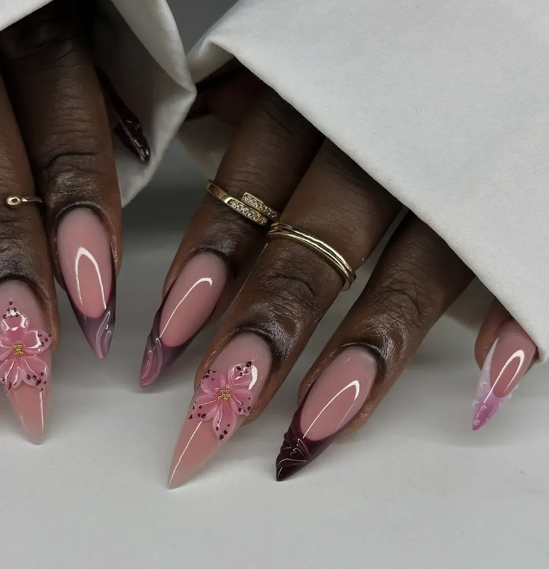 gel coral cove swatch 